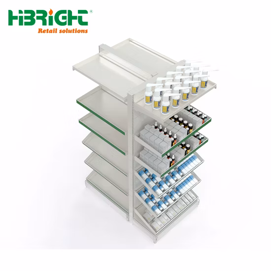 Étagère médicale personnalisée de haute qualité, présentoir de magasin de pharmacie à vendre