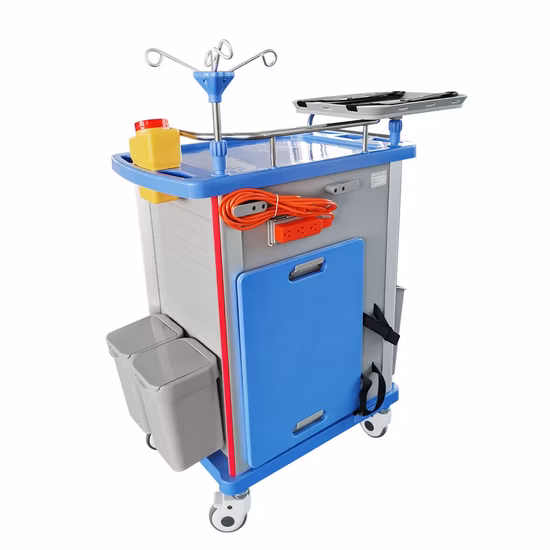 Chariot d'accident d'urgence de sauvetage médical de meubles d'hôpital pour la médecine/médicament/traitement/ambulance